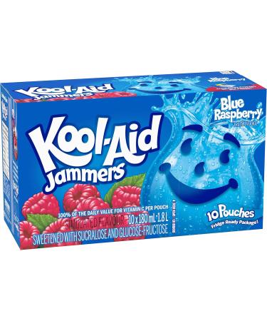 Kool-Aid Jammers Blue Raspberry Flavour 1.8L (4 Boxes of 10 Pouches) - Buy Online on GoSupps.com