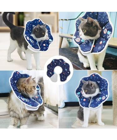 Oismys Cat Recovery Collar | Soft Adjustable Cone for Cats & Puppies | Lightweight & Waterproof | Stop Licking After Surgery | Daily Use | M Size (Neck Girth 7.5-9.8in) - Buy Online on GoSupps.com