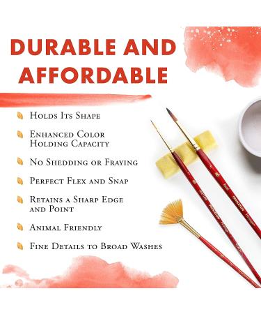 Princeton Heritage 4050 Synthetic Sable Watercolor Brush - Round 3 - Buy Online on GoSupps.com