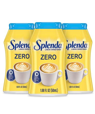 SPLENDA LIQUID Zero Calorie Sweetener drops, 1.68 Ounce Bottle (Pack of 3) Original 1.68 Fl Oz (Pack of 3)