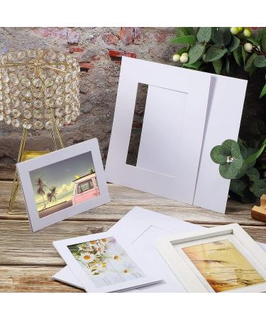 White Picture Mat Kit - Acid-Free Pre Cut Display Mats for Photo & Artwork (12 Sets: 5x7, 8x10, 11x14 Inch) - Buy Online on GoSupps.com