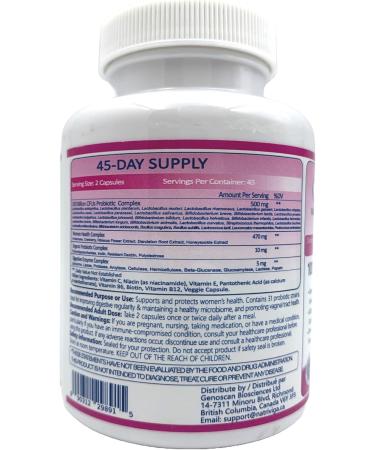NATRIVIGA Women s Probiotic 100 Billion CFU 31 Strains with Prebiotics Digestive Enzymes Cranberry & D-Mannose Supports Gut Vaginal & Urinary Health 90 Veggie Capsules - Buy Online on GoSupps.com