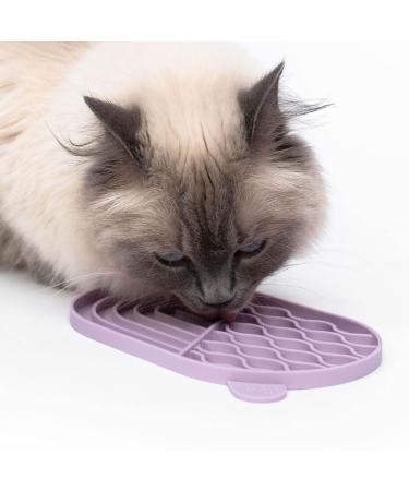 Lucybalu Zenpad Slip mat for cats |Cats leak mat |Slow feeder for cats |Cats Slip mat made of food -safe silicone |Silicone mat for licking for cats |Ros pink - Buy Online on GoSupps.com
