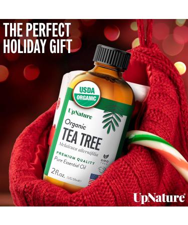 UpNature Organic Tea Tree Oil - 100% Pure Essential Oil for Skin Hair & Toenails - 2oz (Pack of 1) - International Shipping Available - Buy Online on GoSupps.com