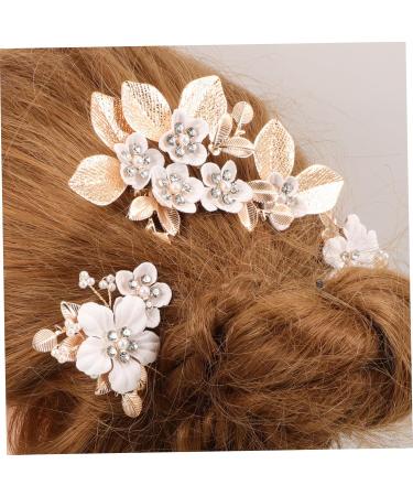 MERRYHAPY 1 Set Leaves and Flowers Hair Comb Bridal Headpiece Hair Comb Clips Hair Accessories for Women Flower Hair Clips for Women Hair Comb for Flower Headpieces for Women - Buy Online on GoSupps.com