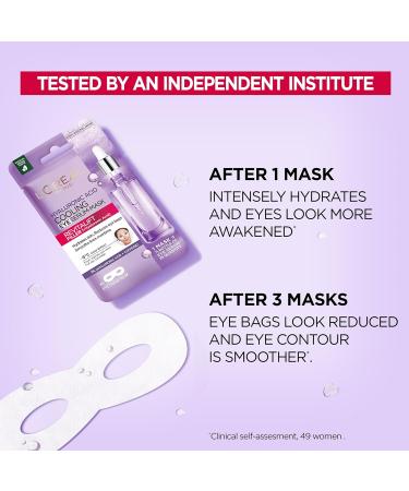 L'Oreal Paris Revitalift Filler Hyaluronic Acid and Caffeine Plumping and Brightening Eye Sheet Mask - Buy Online on GoSupps.com