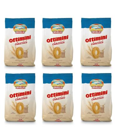Divella Divella Ottimini Classici Wheat Flour Cookies 700 g Set of 6 Italian Cookies