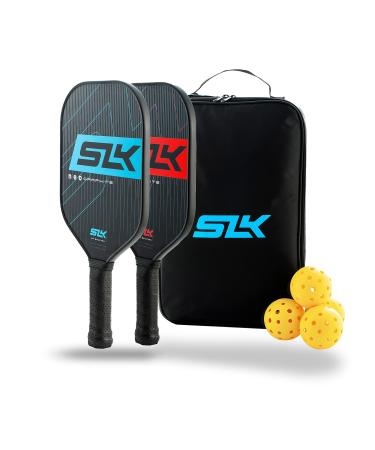 SLK by Selkirk Pickleball Paddles | Featuring a Multilayer Fiberglass and Graphite Pickleball Paddle Face | SX3 Honeycomb Core | Pickleball Rackets Designed in The USA for Traction and Stability SLK Neo Paddle Set