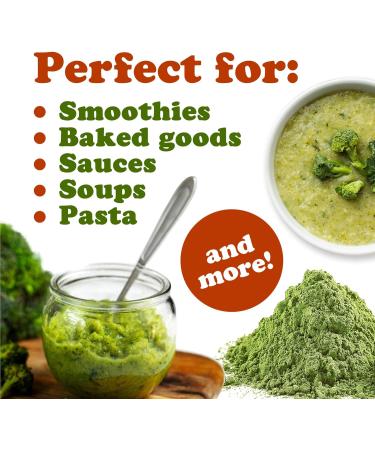 Food to Live Broccoli Powder 1 Pound Nutrient-Rich Green Superfood for Smoothies Shakes and Cooking High in Fiber Vitamins and Antioxidants Vegan Kosher Bulk 16 Ounce (Pack of 1) - Buy Online on GoSupps.com