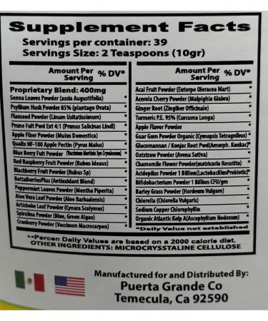 Fibra de Linaza 100% Natural 8oz(227g) FORTE Suplemento Limenticio/ Faxseed Powder Dietary Supplement 8oz (227g)Omega-3 Fiber & Digestive Wellness Vegan Non-GMO Gluten-Free Perfect for Smoothies Oatmeal Yogurt & Sa  - Buy Online on GoSupps.com