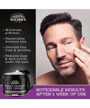 Men's Eye Cream for Dark Circles & Puffiness - USA Made Moisturizing Treatment with Marine Collagen & Avocado Oil - 2 fl oz - Buy Online on GoSupps.com