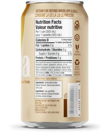 Zevia Zero Sugar Creamy Root Beer Soda 355 mL Cans (Pack of 24) Creamy Root Beer 355 mL (Pack of 24) - Buy Online on GoSupps.com