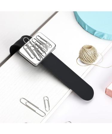 Magnetic Sewing Pincushion Wristband with Stainless Steel Pin Comb - Black - Buy Online on GoSupps.com