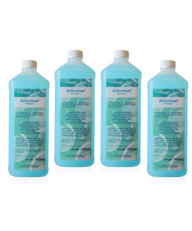 Fluid-Tec 4 liters of shaving head cleaner compatible with Philips Elektro Razor for cleaning cartridge cleaning station Series 5000 7000 9000 Jet Clean Smart Clean