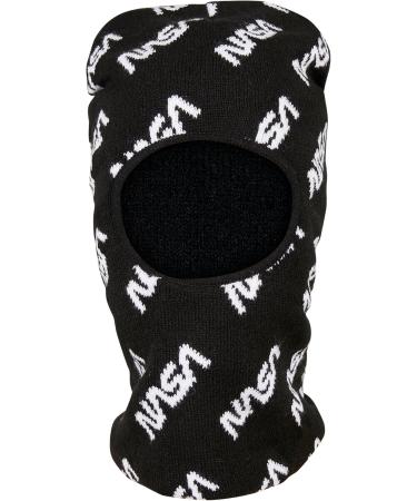 Mister Tee Unisex MT2084-NASA Storm Mask Winter Accessory Set - Stylish Black/White Face Cover | One Size International Shipping Available - Buy Online on GoSupps.com
