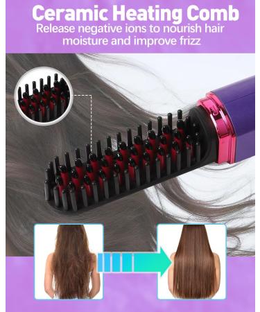 Buy Portable Cordless Hair Straightening Brush | Negative Ion Heated Hair & Beard Comb | Anti-Scald Design | Ceramic Heat with Auto Off - Fast International Shipping - Buy Online on GoSupps.com