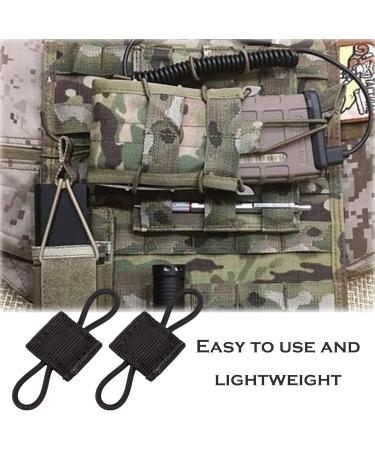 12-Piece Molle Pocket Buckle Set | Tactical Vest Belt Accessories | Black Molle System for Backpacks & Gear - Buy Online on GoSupps.com