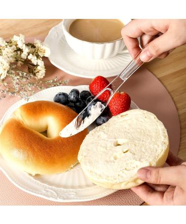 VITEVER 100 Count Heavy Duty Plastic Knives - Premium Disposable Cutlery for Parties, Picnics, and Events - Heat Resistant, BPA Free - Clear - Buy Online on GoSupps.com