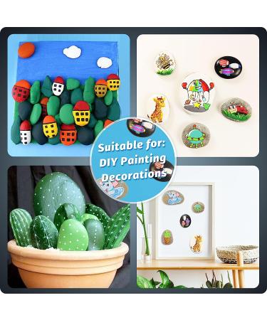 DALTACK 15PCS Large River Rocks for Painting - 2-3 Inches DIY Flat Stones for Hand-Painted Art - Buy Online on GoSupps.com