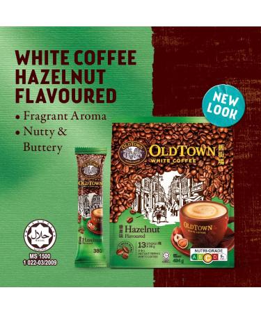 Old Town White Coffee 3 in 1 Hazelnut 15 Sachets Net WT 600g - Buy Online on GoSupps.com