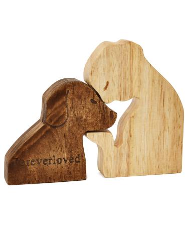 Handmade Wooden Dog Memorial for Men, Dog Loss Sympathy Gifts for Dog Loss Sympathy, Dog Passing Away,Pet Condolences Gifts, Best Friends are Never Forgotten 1.brown4.92*2.75*3.81