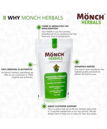 100% Pure Bhringraj Powder - Ayurvedic Hair Mask for Hair Growth Nourishment & Repair | 227g - Natural Solution for Hair Loss & Damage - Buy Online on GoSupps.com