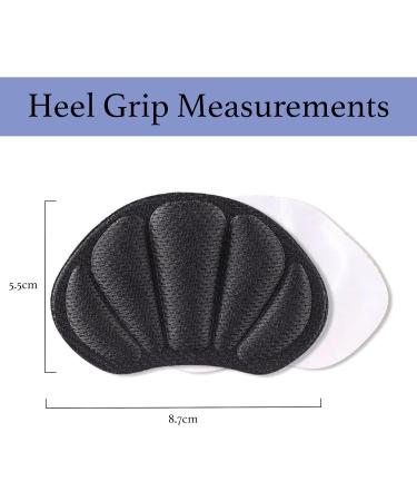 Unel Heel Grips - 2 Pairs Shoe Heel Pads for Blister Prevention - Black - Buy Online on GoSupps.com