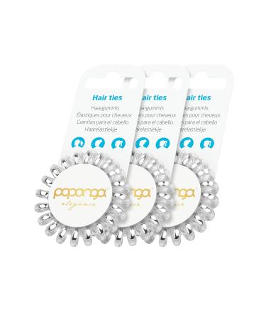 Buy Original Papanga Spiral Hair Tie - 3 + 1 Benefit Pack Elegance Edition - Small Size 3 Elegant Silver + 1 Elegant Ros - International Shipping Available - Buy Online on GoSupps.com