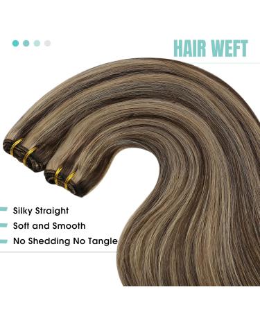 Youngsee 50cm Remy Hair Extensions - Dark Brown to Blonde Ombre Weft - 100g Real Hair Treats - Buy Online on GoSupps.com
