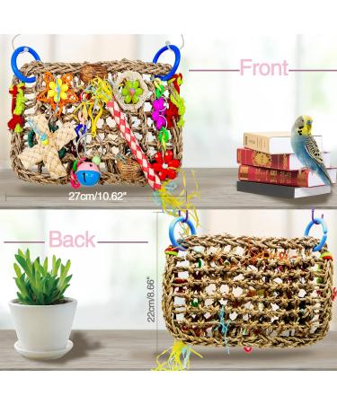 Colorful Mqupin Parrot & Budgie Toys | Edible Seagrass Climbing Accessories & Hammock Mat | International Shipping - Buy Online on GoSupps.com