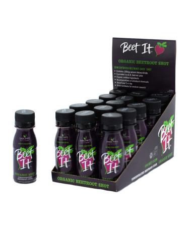 BEET IT Circulation - Organic Beet Juice Shots - Concentrated Non GMO Beet Shots (15x2.4 fl. oz.) - Natural Source of Dietary Nitrate for Heart Health.
