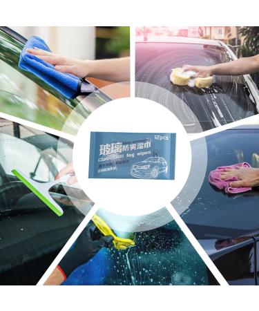 Lens Cleaning Wipes - Glasses Wipe | Anti Fog Wipes For Car | Non-woven Fabric 12 Sheets Wrapped Eyeglass Wipes | Rearview M rror Wet Wipes | Anti-Fog Cloth For Car Windshield Wet & Cleaning Wipes - Buy Online on GoSupps.com