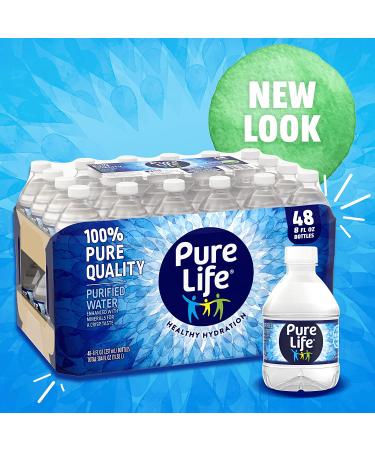 Pure Life Purified Bottled Water 8 fl oz - 24 Pack Carton - Buy Online on GoSupps.com