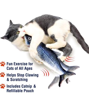 Ontel Flippity Fish Cat Toy - Interactive Playtime Fun for Your Feline Friend - Buy Online on GoSupps.com