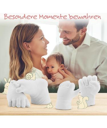 Soulbaby Plasterprint Baby Hand and Foot Set | 100% Made in Germany | Perfect Baby Gift for Boys & Girls | Capture Precious Handprints & Footprints | Ideal Birth Gift - Buy Online on GoSupps.com
