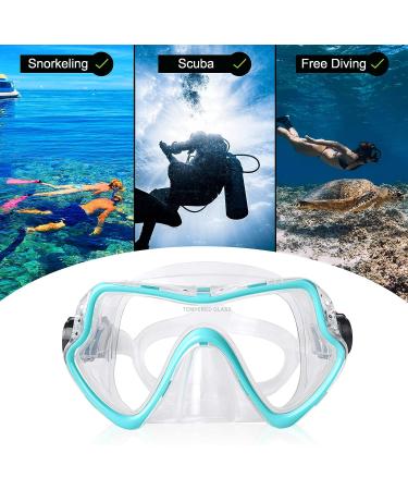 Professional Snorkel Diving Mask with Wide View Lens - Anti-Leakage Silicone Scuba Gear for Adults | 3 Color Options - Buy Online on GoSupps.com