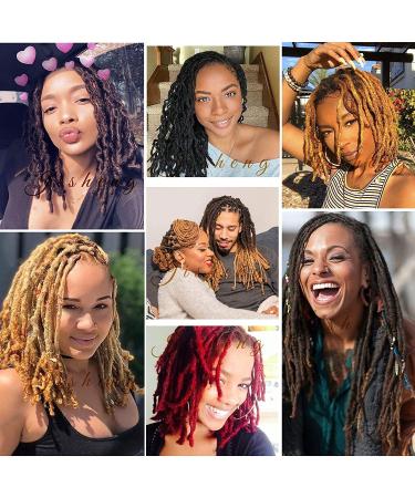 JISHENG Dreadlocks Extensions 14 Inch 100% Remy Human Hair Permanent Locs - 0.4cm Width - Buy Online on GoSupps.com
