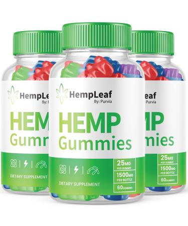 (3 Pack) Hemp Leaf Gummies - Official Formula - Hemp Leaf Gummies with Hemp Extract Advanced Strength Zen Performance Hemp Blend Zen Boost Hemp Gummies Maximum Strength Zen Gummies (180 Gummies)