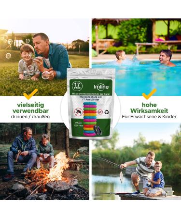 Buy Mosquito Repellent Bracelets (17 Pieces) - Anti-Mosquito Camping & Hiking Accessories | Global Shipping Available - Buy Online on GoSupps.com