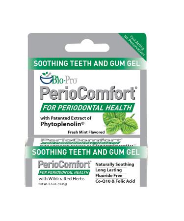 PerioComfort Organic Soothing Gel .5oz Tube Safe for Children | Promotes Gums | Freshens Breath | Gum Inflammation Aid | Dry Mouth Aid |