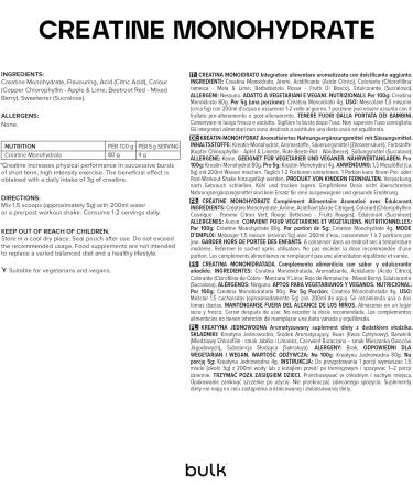 Bulk Creatine Monohydrate Powder 500 g 147 servings pure micronized creatine tropical vegan and halal ideal for fitness training and gym easy to dissolve Tropical 500 g - Buy Online on GoSupps.com