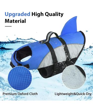 Dog Lifeguard Vest for Dogs | Reflective Adjustable Buoyant - Blue XL (66-78cm) | Swim & Surf Safely - Buy Online on GoSupps.com