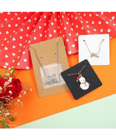 360 Pieces Necklace Chain Adhesive Pouch - Clear Plastic Jewelry Bags for Necklace Display Cards - Ideal for Selling and Packaging Necklaces - Buy Online on GoSupps.com