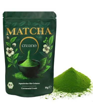 Creano Bio-Matcha C r monial 30g Th vert japonais moulu haut de gamme pour les c r monies traditionnelles le matcha latte pour d gustation pure*