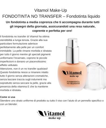 Vitamol No Transfer Foundation Beige 30 ml - Buy Online on GoSupps.com