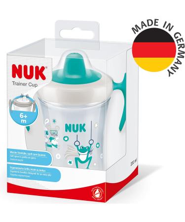 NUK Trainer Cup | Leak-Proof Soft Drinking Spout | BPA-Free | 230ml | Green Frog | 6+ Months - Buy Online on GoSupps.com