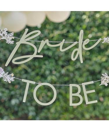 Ginger Ray Bride to Be Letter Banner - 1.5m Bunting & Hanging Garland for Hen Party | International Shipping Available - Buy Online on GoSupps.com
