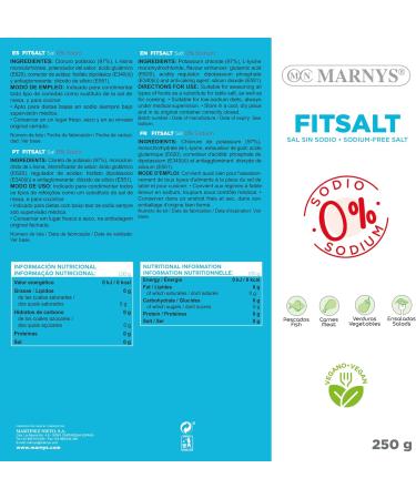 Sodium Free Salt - Fitsalt - 0% Sodium Salt Ideal for Low Sodium Diets Helps Your Heart - 250 g Bottle - Buy Online on GoSupps.com