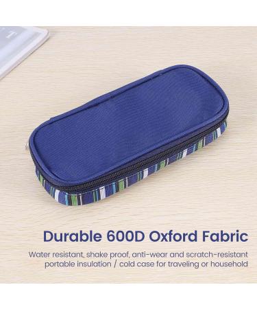 tesrgre Insulin Cooler Travel Case Diabetic Medication Organizer Medicals Cooler Bag Waterproof and Insulation Liner(Navy Blue) - Buy Online on GoSupps.com