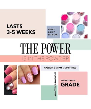 Revel Nail Dip Powder - Pink Chip Resistant Dip Powder with Vitamin E and Calcium (12-Pack) - Buy Online on GoSupps.com